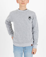 Wolfe Cubs Marled White Crewneck - Tops - Wolfe Co. Apparel and Goods