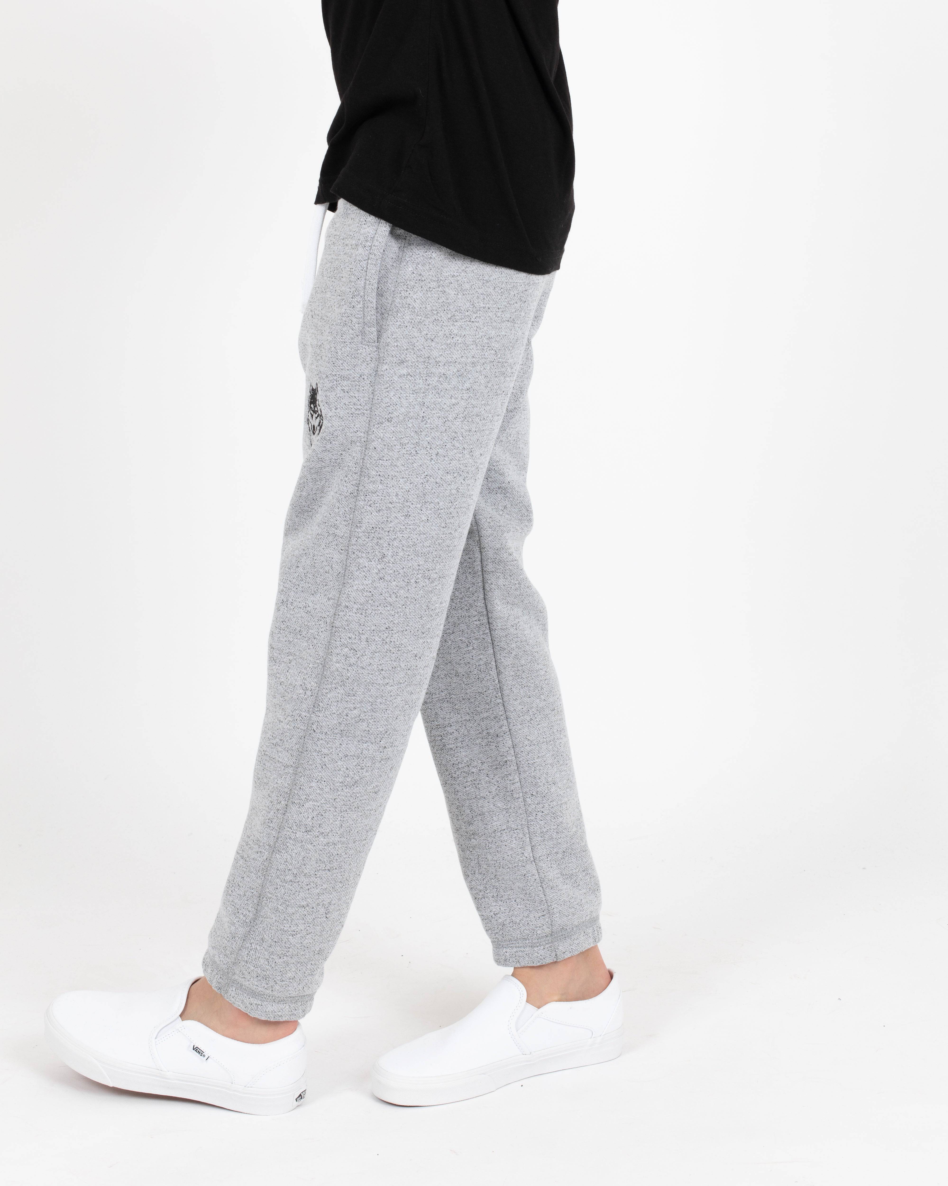 Wolfe Cubs Marled White Sweatpants - Bottoms - Wolfe Co. Apparel and Goods