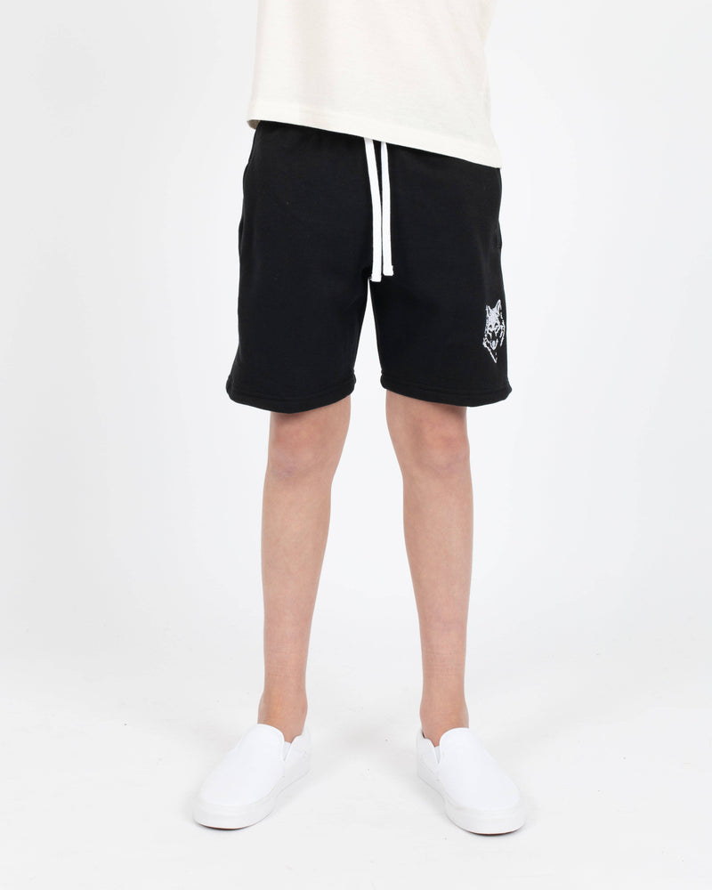 Youth Black Camp Short - Bottoms - Wolfe Co. Apparel and Goods