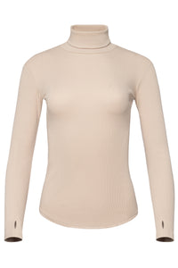 Ribbed Dune Turtleneck