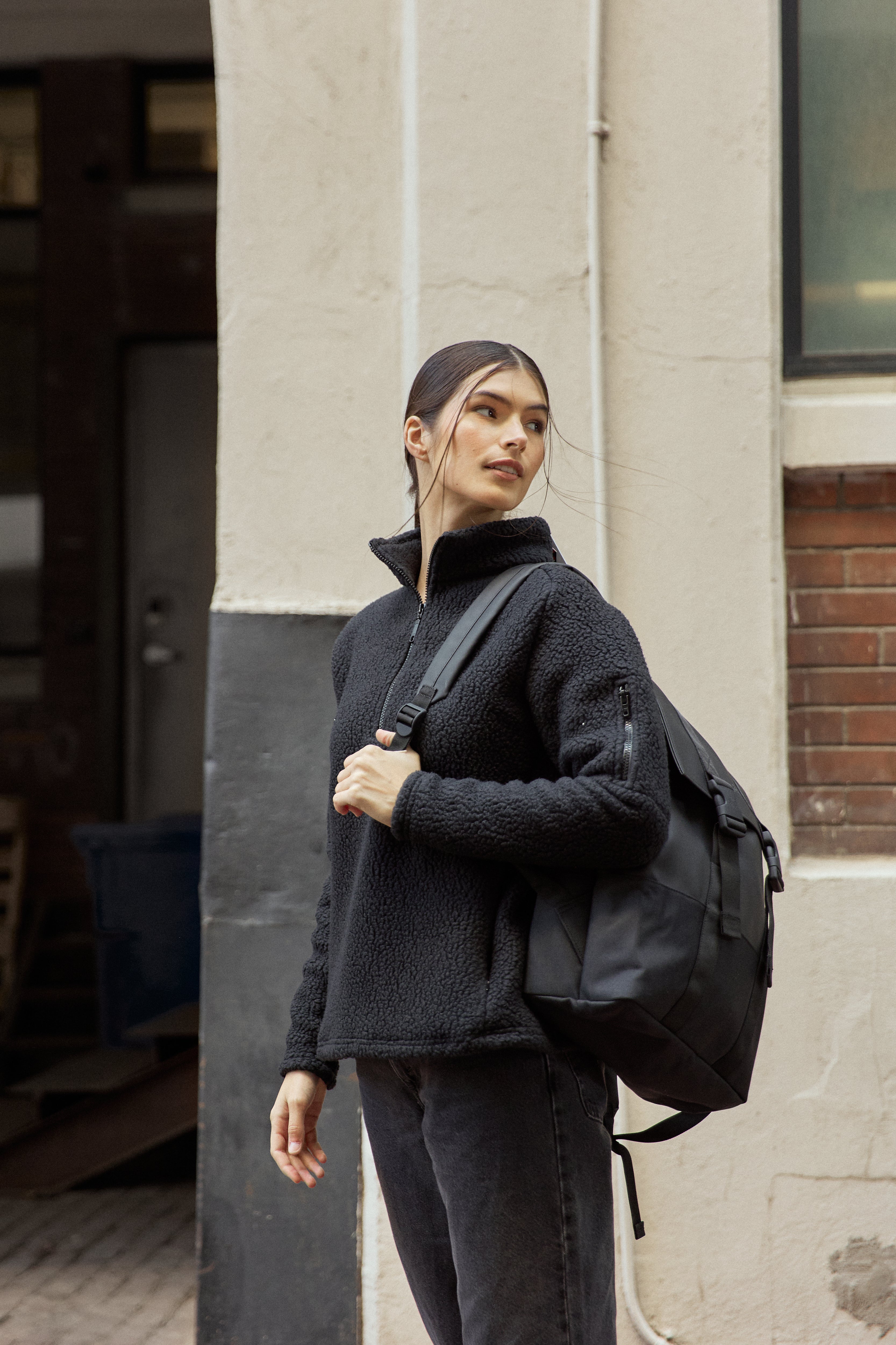 Black Kitimat Women's Half Zip - Tops - Wolfe Co. Apparel and Goods