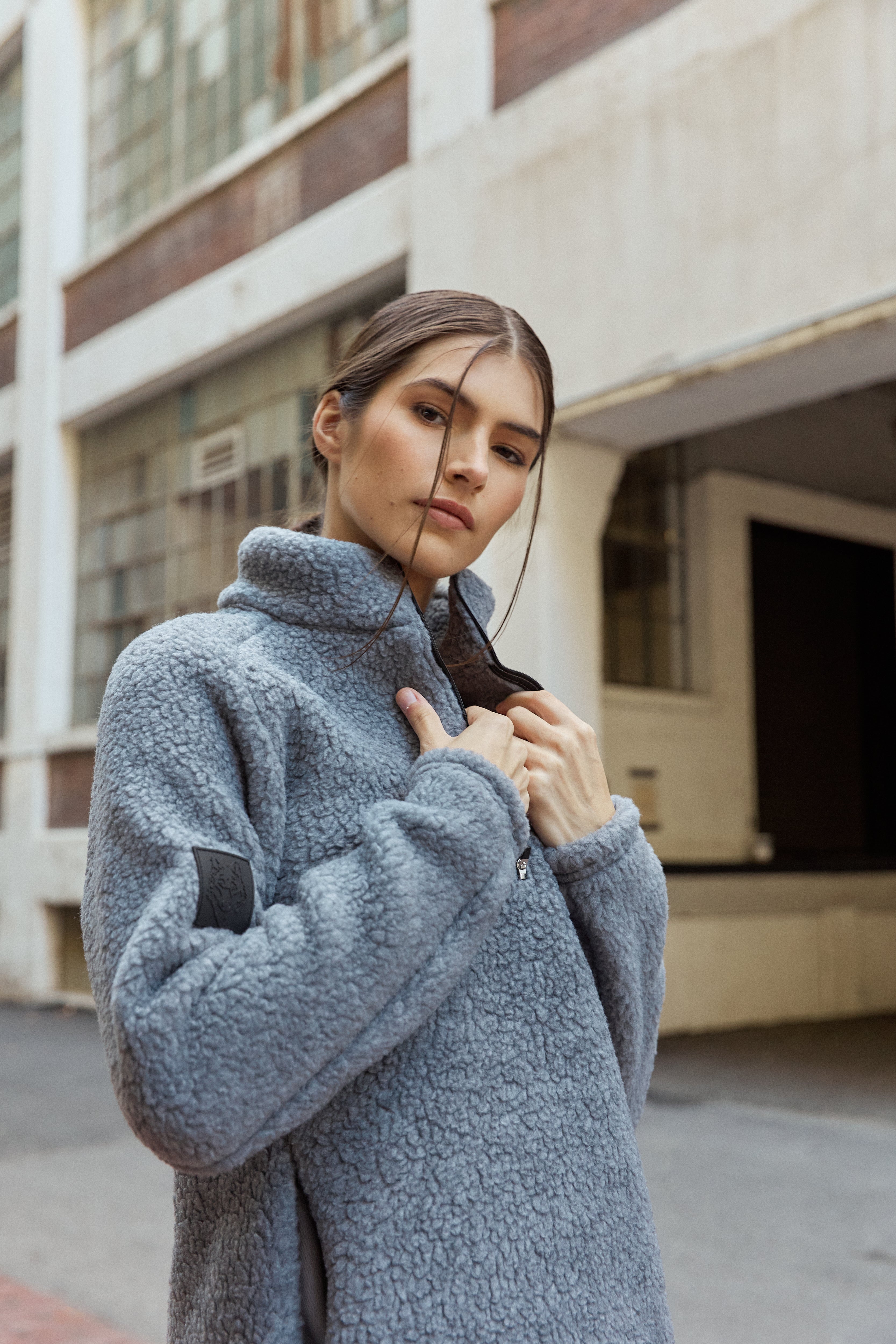 Grey Kitimat Women's Half Zip - Tops - Wolfe Co. Apparel and Goods