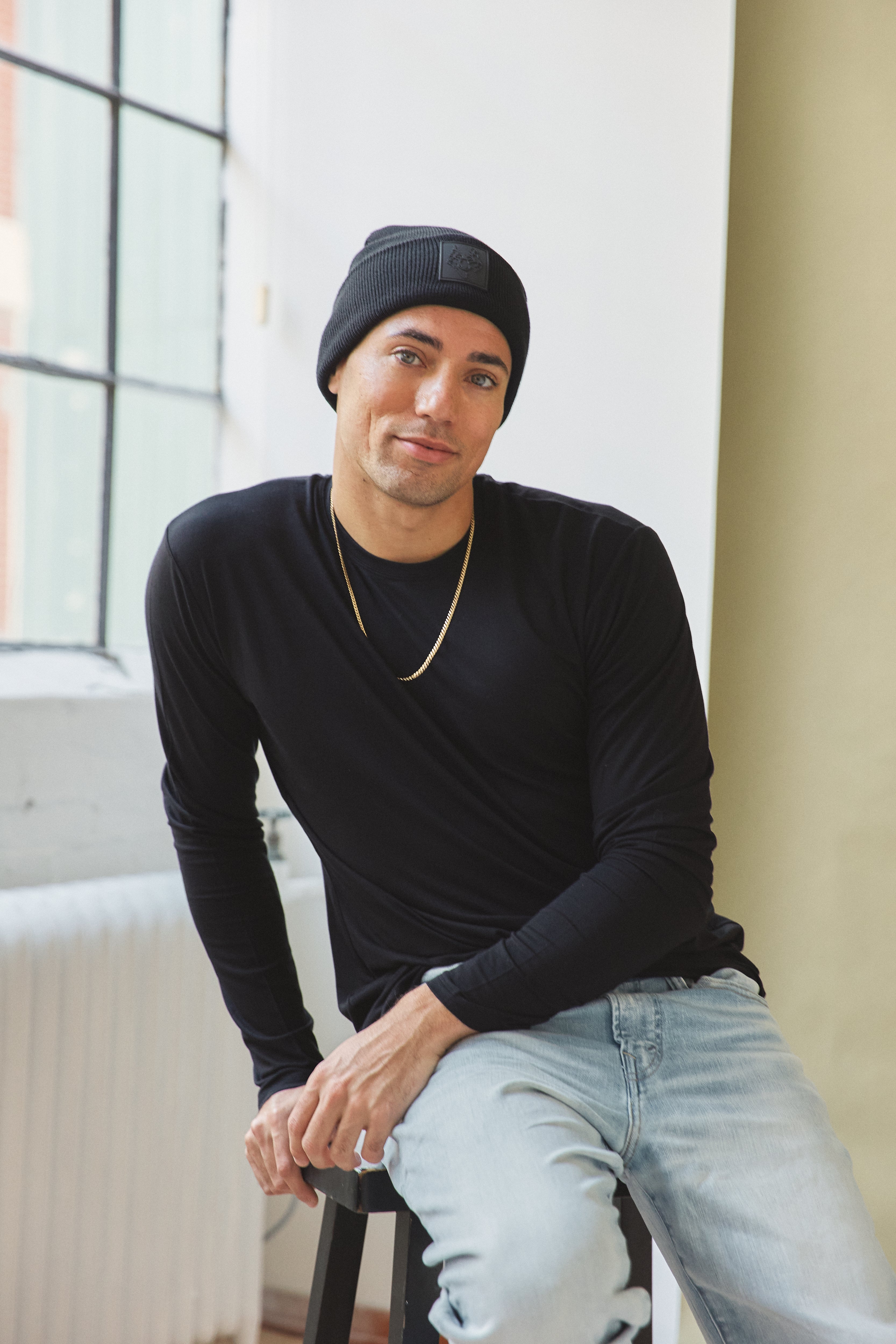 Black Long Sleeve Huxley - Tops - Wolfe Co. Apparel and Goods