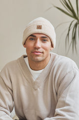 Beige Longford Ribbed Toque - Hats - Wolfe Co. Apparel and Goods