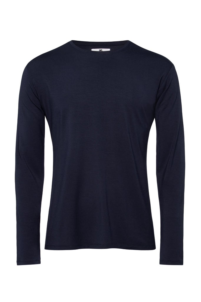 Navy Long Sleeve Huxley - Tops - Wolfe Co. Apparel and Goods