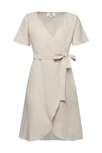 Oat Addley Linen Wrap Dress